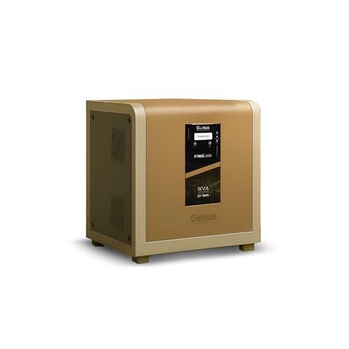 Genus MaxiLion 1000 VA Inverter with Upto 12 Year Life Integrated 1280Wh Lithium-Ion Battery for Home Office & Shops