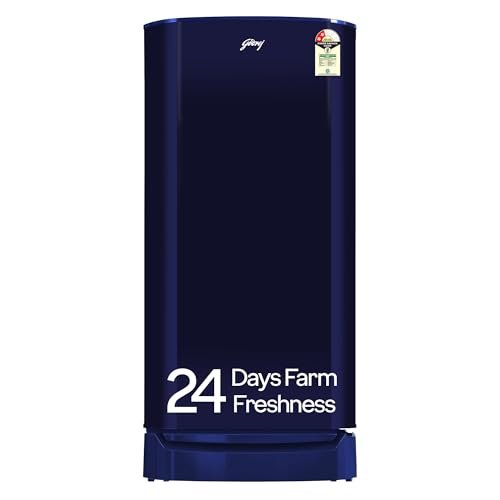 Godrej 183 L 2 Star Farm Fresh Crisper Technology With Jumbo Vegetable Tray Direct Cool Single Door Refrigerator (RD R190B WRF NY BL, Navy Blue)