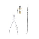 Gozaqe Stainless Steel Toe Nail Clipper,3Pcs Include Nail Clipper/Nipper&Pedicure Tool&Nail Straightener Tool,Nail Cutterset For Women/Man