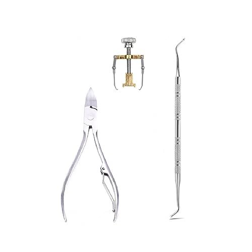 Gozaqe Stainless Steel Toe Nail Clipper,3Pcs Include Nail Clipper/Nipper&Pedicure Tool&Nail Straightener Tool,Nail Cutterset For Women/Man