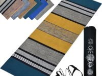 House of Handmade™ - Pure Cotton Yoga Mats for Women and Men, 2X6 feet, 5mm thick, Light Weight, Machine Washable, Home Exercise & Pilates Weight-1.6kg MULTICOLOR