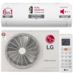 LG 1.5 Ton 5 Star DUAL Inverter Split AC (Copper, AI Convertible 6-in-1 Cooling, 4 Way, HD Filter with Anti-Virus Protection, Faster Cooling & Energy Saving, TS-Q19YNZE, White)