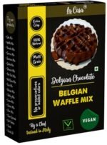 La Casa Belgian Chocolate Belgian Waffle Mix | Pancake Mix | Vegan | Multigrain | Egg-Less | No Colors Or Preservatives | 400 Gm