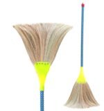MS Diamond Less Dust Grass Broom, Broomstick for Home Cleaning with Lightweight Handle, Jhadu for Floor and Ceiling, No Back Pain, Grass Weight - 180g (Pack of 1)
