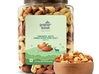 Paper Boat Premium Smoked and Roasted Nuts with Himalayan Pink Salt, Almonds & Cashews Mix, Reusable Dry Fruit Jar 1kg