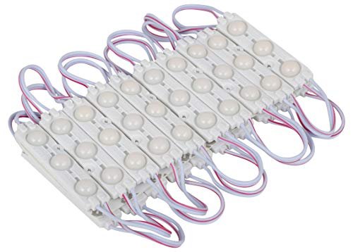 PickTheDeal Stander 3Led Strip 12V Waterproof 5730 LED SMD, 1.5w/Module (Pack of 20 Modules)(Warm White)