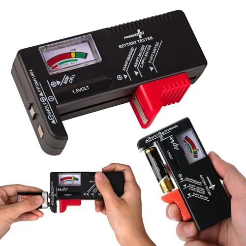 Power Plus Universal Battery Tester | Battery Tester Universal Battery Checker for AA AAA C D 9V 1.5V Button Cell Batteries