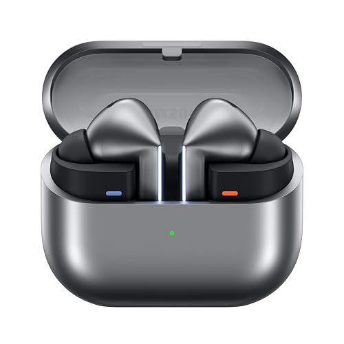 Samsung Galaxy Buds 3 Pro (Silver) with Galaxy AI | Adaptive ANC | Real-time Interpreter | 24-bit Hi-Fi Audio | Up to 37H Battery | IP57