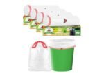 Shalimar Premium Drawstring Garbage Bags (Lavender Fragrance) Size 24 X 32 Inches (Large) 60 Bags (4 rolls) Dustbin Bag/Trash Bag - White Color
