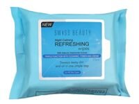 Swiss Beauty Daily Essentials Makeup Remover Cleansing Wet Wipes, Shade- Blue, 25 Pcs