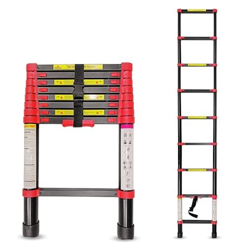 TNT The Next Trend Aluminium Telescopic Ladder for Home | Ultra Safe, Easy to Use Portable Collapsible Ladder