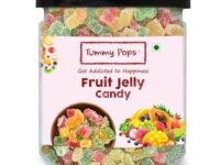 Tummy Pops Fruit Jelly Candy Pack - 300Gm Jar Soft Candy For Kids Mix Fruit Jellies Mouth Fresheners Candy