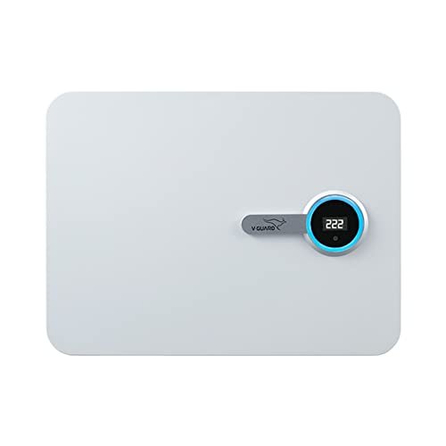 V-Guard Id5 Ace 5540 Ac Stabilizer For 2 Ton Inverter Ac|Digital Display With Colour Changing Led Rings|Intelligent Time Delay System|3 Year Warranty By V-Guard|Working Range 130-280 Vac,White