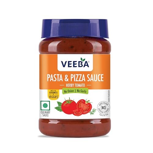 Veeba Pasta and Pizza Sauce - No Onion No Garlic,280 Grams.