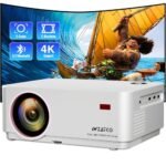 WZATCO Yuva Elite Automatic, Native 1080P Ultra Bright 12600 Lumens Projector for Home, 250” Screen | 5W Speaker | 2 Way Bluetooth | USB Screen Mirroring | White