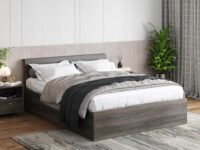 Wakefit Bed | Queen (78 X 60) Engineered Wood Bed with Storage, 1 Year Warranty | - Taurus - Napa Oak