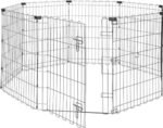 amazon basics Foldable Metal Pet Dog Exercise Fence Pen With Gate - 60 x 60 x 30 Inches