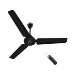 atomberg Efficio Azor 1200mm | BLDC Motor 5 Star Rated Classic Ceiling Fans with Remote Control | High Air Delivery Fan with LED Indicators | Upto 65% Energy Saving (Midnight Black)