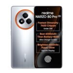 realme NARZO 80 Pro 5G (Speed Silver,8GB+128GB) | Segment's 1st MediaTek Dimensity 7400 Chipset | 6000mAh Titan Battery + 80W Ultra Charge | 4500nits HyperGlow Esports Display | IP69 Waterproof