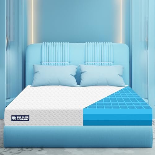 The Sleep Company SmartGRID Ortho Mattress | Japanese Patented Technology | AIHA Certified | Medium Firm Orthopedic Mattress for Back Pain Relief | 10 Years Warranty | King Size Bed 72x72x5