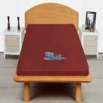 Trance Cotton Feel Terry Ultra Soft Waterproof Mattress Protector | Breathable - Hypoallergenic Mattress Cover (72x36 inch | 6x3 feet, Maroon - Pack of 1)