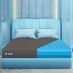 The Sleep Company SmartGRID Ortho Mattress | Japanese Patented Technology | AIHA Certified | Medium Firm Orthopedic Mattress for Back Pain Relief | 10 Years Warranty | King Size Bed 72x72x6 | Grey