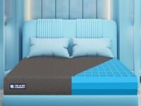 The Sleep Company SmartGRID Ortho Mattress | Japanese Patented Technology | AIHA Certified | Medium Firm Orthopedic Mattress for Back Pain Relief | 10 Years Warranty | King Size Bed 72x72x6 | Grey