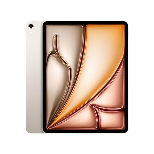 Apple iPad Air 13″ (M2): Liquid Retina Display, 256GB, Landscape 12MP Front Camera / 12MP Back Camera, Wi-Fi 6E, Touch ID, All-Day Battery Life — Starlight