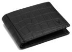 WildHorn Wildhorn India Black Croco Leather Men's Wallet (WH7311BLACKCROCO)