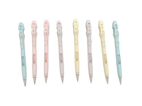 All new Practical Mechanical Pen Pencil 0.7mm with round shapped 360 degree rubber covered with cap + 2 Led Box with Pack of 4 Pen Pencils