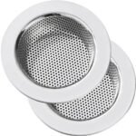 2 PCS Kitchen Sink Strainer Stainless Steel, Kitchen Sink Drain Strainer,Sink Strainers for Kitchen Sinks with Large Wide Rim 4.5" Diameter