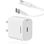 25W Type-C Adapter Charger with Type C Cable for-PD Super Fast Charging for Sam S/A/M/F/Z Series | Compatible with Samsung Galaxy S24 Ultra/S23/S22/S21/21 FE/S20/M14 (Adapter with Type-C to C Cable)