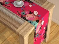 AEROHAVEN™ Abstract Multicolour HD Digital Premium Modern 6 Seater Table Runner Cloth - TR-02 - (Multi, 13 x 60 Inch)