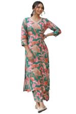 ANNI DESIGNER Women's Rayon Blend Kurta with Palazzo