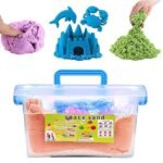 ASTIKAYA Kinetic Sand for Kids/Boys/Girls to Play 1 Kg Box Clay with Moulding Toys. Wonder Sand 1KG for Kids(1Kg Box), Multicolor (1 KG Clay)