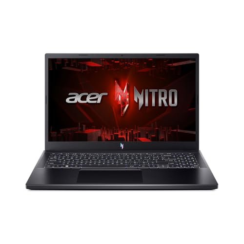 Acer Nitro V, Intel Core i5-13th Gen 13420H Processor, NVIDIA GeForce RTX 4050-6 GB GDDR6(16GB DDR5, 1TB) IPS FHD, 15.6"/39.62cm, 165Hz, Win 11 Home, Obsidian Black, 2.113 kg, ANV15-51,Gaming Laptop