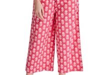 Amazon Brand - Myx Women's Loose Mid Rise Palazzo