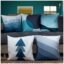 Amazon Brand - Umi Satin 250TC Cushion Pillow Covers, Multicolor, Set of 5 (16X16 Inches, Nilgiri Hills)