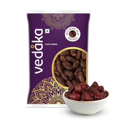 Amazon Brand - Vedaka Dried Dates(Chuara) | 1 Kg |Sukha Khajoor|Natural Sweetener