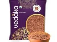 Amazon Brand - Vedaka Raw Flaxseeds | 500 Gram | Rich In Antioxidants | Rich In Protein & Dietary Fibre, Source Of Iron & Dietary Fibre