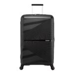 American Tourister Amt Airconic 77 Cm Check-In Polypropylene Hard-Sided 8 Spinner Trolley Suitcase (Black)