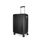 American Tourister Robotech 77 CM Large with Recessed TSA Lock & 8 Wheel & Internal Organiser, Hard PC Check-in Suitcase for Travel/Trolley Bag for Travel/Travel Bag with Double Wheel - Black
