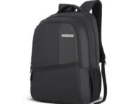 American Tourister Valex 28 Ltrs Large 5 Compartment Laptop Backpack with Bottle Pocket and Front Organizer- Black
