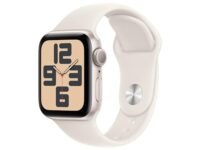 Apple Watch SE (2nd Gen, 2023) [GPS 40mm] Smartwatch with Starlight Aluminum Case with Starlight Sport Band. Fitness & Sleep Tracker, Crash Detection, Heart Rate Monitor, Retina Display