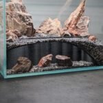 Aquarium/Terrarium Underground Natural Cave | Fish & Reptile Tunnel (Black, Cave 4)