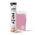 Asitis Nutrition ATOM Creatine Monohydrate 1500mg Effervescent 20 Tablets, Pink Lemonade, Boost Muscle Power