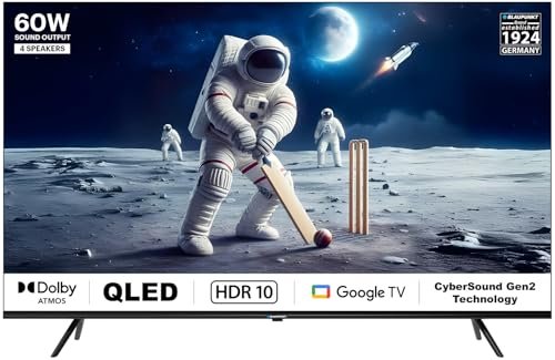 Blaupunkt 126 cm (50 inches) Quantum Dot Series 4K Ultra HD QLED Google TV 50QD7010 (Black)