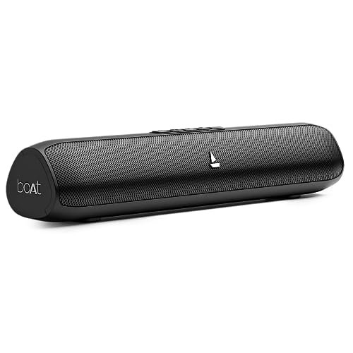 Boat Aavante Bar Groove Bluetooth 2.0 Channel Soundbar with 16 W RMS Output, Multiple Connectivity Modes, Up to 6 hrs Playtime, Bluetooth v5.0 & USB Type-C Port(Premium Black)