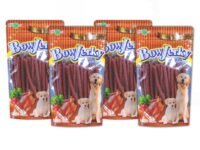 Bow Jerky Chicken Liver Dog Treat 100% Pure Cage-Free Chicken Perfect for Training Reward and Everyday Stick Style melt-in Mouth Dog Protein Rich Snacking, 200gm
