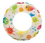 CINIFFO Inflatable Kids Learning Boys & Girls Water Float, Safety 24-Inch Floating Sports Summer Toddler Beach Accessories, Durable Ring for Kids (Swim Rings)